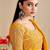 mustard moss chiffon silk blend bandhani printed saree with embroidered lace boarder with blouse
