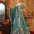 Green- Tissue Fabric Sequins embroidery Semi-Stitched Lehenga & Unstitched Blouse With Dupatta