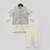 Mint Green Floral Printed Chanderi Nehru Jacket Set