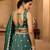Green- Tissue Fabric Sequins embroidery Semi-Stitched Lehenga & Unstitched Blouse With Dupatta