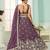 Purple- Tissue Fabric Sequins embroidery Semi-Stitched Lehenga & Unstitched Blouse With Dupatta
