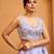 Lavender- Tissue Fabric Sequins embroidery Semi-Stitched Lehenga & Unstitched Blouse With Dupatta