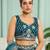 Teal- Silk Fabric Sequins embroidery Semi-Stitched Lehenga & Unstitched Blouse With Dupatta