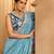Teal- Silk Fabric Sequins embroidery Semi-Stitched Lehenga & Unstitched Blouse With Dupatta