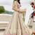 Cream- Tissue Fabric Sequins embroidery Semi-Stitched Lehenga & Unstitched Blouse With Dupatta