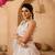 Cream- Net Fabric Sequins embroidery Semi-Stitched Lehenga & Unstitched Blouse With Dupatta
