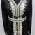  Black & White Moroccan Stitched Kaftan with Handcrafted Golden Beadwork and Belt