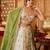 Limegreen- Tissue Fabric Sequins embroidery Semi-Stitched Lehenga & Unstitched Blouse With Dupatta