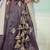 Purple- Tissue Fabric Sequins embroidery Semi-Stitched Lehenga & Unstitched Blouse With Dupatta