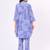 Blue abstract  cotton co-ord set