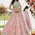 Pink- Tissue Fabric Sequins embroidery Semi-Stitched Lehenga & Unstitched Blouse With Dupatta