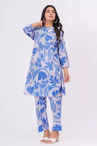 Blue bird  cotton co-ord set