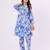 Blue bird  cotton co-ord set