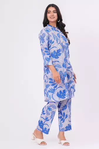 Blue bird  cotton co-ord set