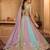 Lavender- Georgette Fabric Sequins embroidery Semi-Stitched Lehenga & Unstitched Blouse With Dupatta