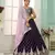 Purple- Organza Fabric Sequins embroidery Semi-Stitched Lehenga & Unstitched Blouse With Dupatta