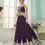 Purple- Organza Fabric Sequins embroidery Semi-Stitched Lehenga & Unstitched Blouse With Dupatta