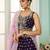 Purple- Organza Fabric Sequins embroidery Semi-Stitched Lehenga & Unstitched Blouse With Dupatta
