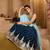 Navyblue- Organza Fabric Sequins embroidery Semi-Stitched Lehenga & Unstitched Blouse With Dupatta