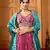 Rosegold- Silk Fabric Sequins embroidery Lehenga & Unstitched Blouse With Dupatta