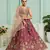 Rosegold- Georgette Fabric Sequins embroidery Lehenga & Unstitched Blouse With Dupatta