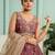 Rosegold- Georgette Fabric Sequins embroidery Semi-Stitched Lehenga & Unstitched Blouse With Dupatta
