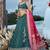 Green- Cosmos Silk Fabric Beads & Sequince Embroidered Semi-Stitched Lehenga Unstitched Blouse & Dupatta