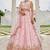 Pink- Silk Fabric Beads & Sequince Embroidered Semi-Stitched Lehenga & Unstitched Blouse With Dupatta