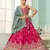 Pink- Silk Fabric Sequins embroidery Semi-Stitched Lehenga & Unstitched Blouse With Dupatta