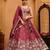 Rosegold- Tissue Fabric Sequins embroidery Semi-Stitched Lehenga & Unstitched Blouse With Dupatta