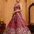 Rosegold- Tissue Fabric Sequins embroidery Semi-Stitched Lehenga & Unstitched Blouse With Dupatta
