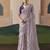 Lavender tissue silk sequince & resham work heavy designer saree