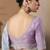 Sky blue glass tissue silk sequince & resham work cut work border heavy designer saree