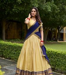 Regal Elegance Kanchipuram Zari Weaving Chaniya Choli Full stitched Free size