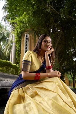 Regal Elegance Kanchipuram Zari Weaving Chaniya Choli Full stitched Free size 3