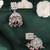 Dazzling square shape silver plated pink kundan stone jhumki earring for women and girls