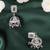 Delightful square shape silver plated purple kundan stone jhumki earring for women and girls