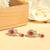 Excellent oval and leaf design gold plated ruby kundan stone dangle earring for women and girls