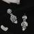 Lavish round shape silver plated white pearl kundan stone dangle earring for women and girls