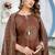 Cotton cambric  straight  kurti-pant-dupatta  set