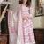 Cotton cambric printed anarkali kurti-pant-dupatta  set