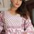 Cotton cambric printed anarkali kurti-pant-dupatta  set