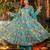 Cotton mulmul full-flare anarkali kurti-pant-dupatta  set