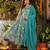 Cotton mulmul full-flare anarkali kurti-pant-dupatta  set