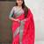 Soft silk zari woven bandhani patola saree with contrast weaves