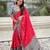 Soft silk zari woven bandhani patola saree with contrast weaves