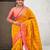 Soft silk zari woven bandhani patola saree with contrast weaves