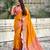 soft silk zari woven ikat patola saree with contrast weaves