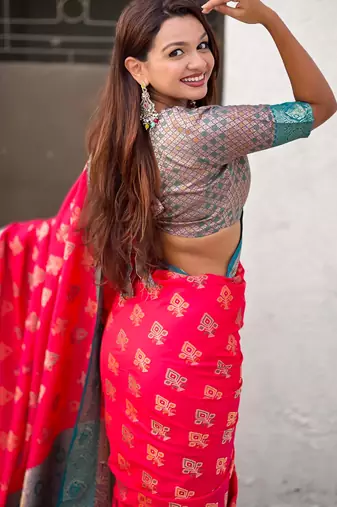 soft silk zari woven ikat patola saree with contrast weaves