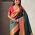 Woven bandhani paithani fusion silk saree